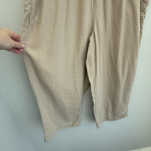 Croft & Barrow Linen Blend & 100% Cotton Wide Leg Pull On Pants XL - Lot of 2 - Picture 8 of 11